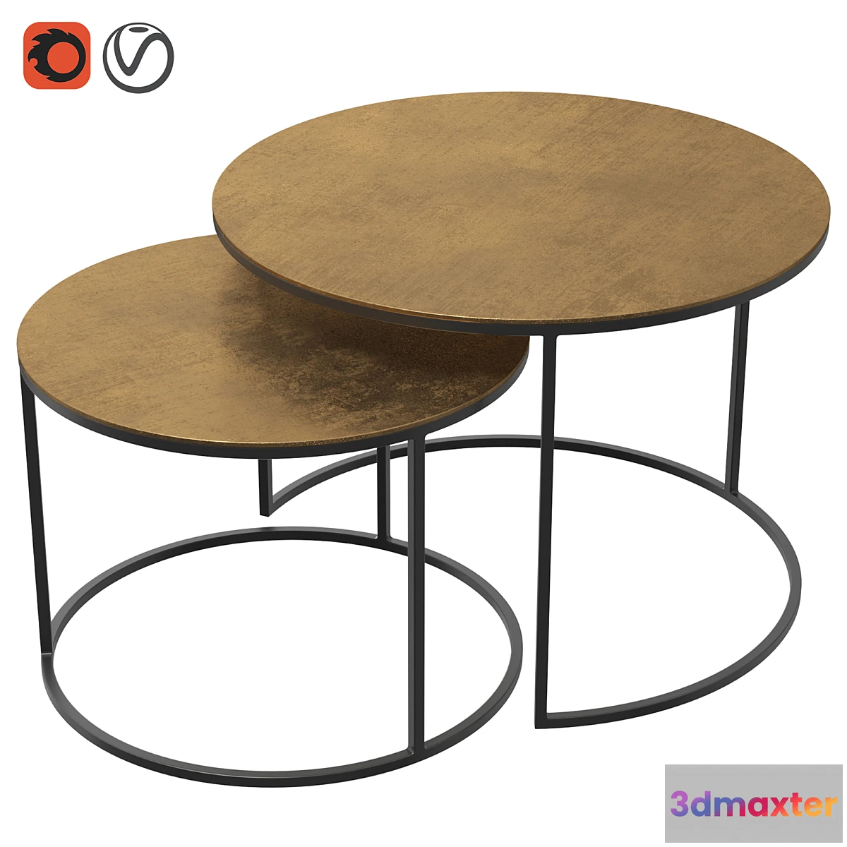 1457424 - Coffee table Eclipse Dantone Home 3D Max