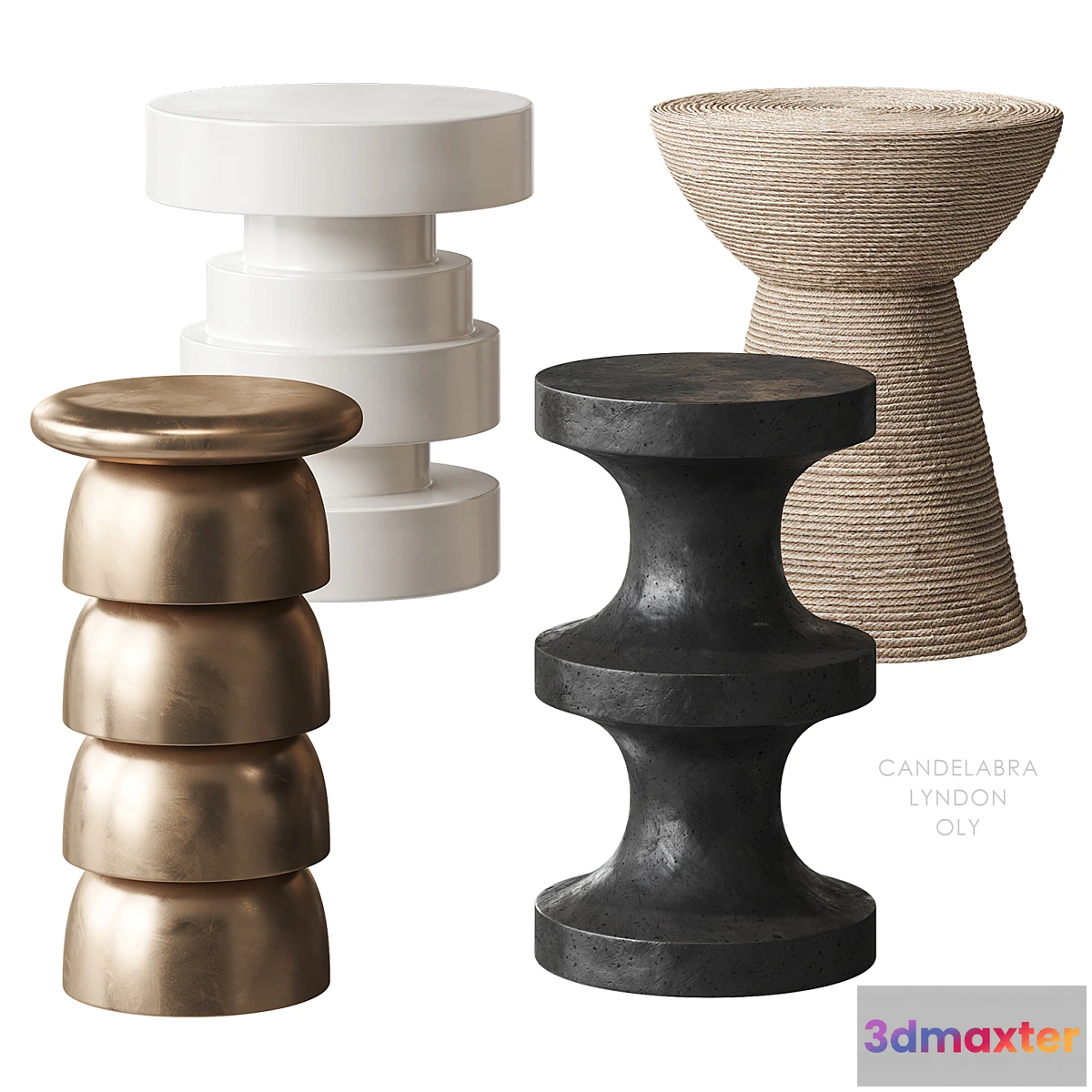 1457536 - Candelabra Lyndon Oly table 3D Max