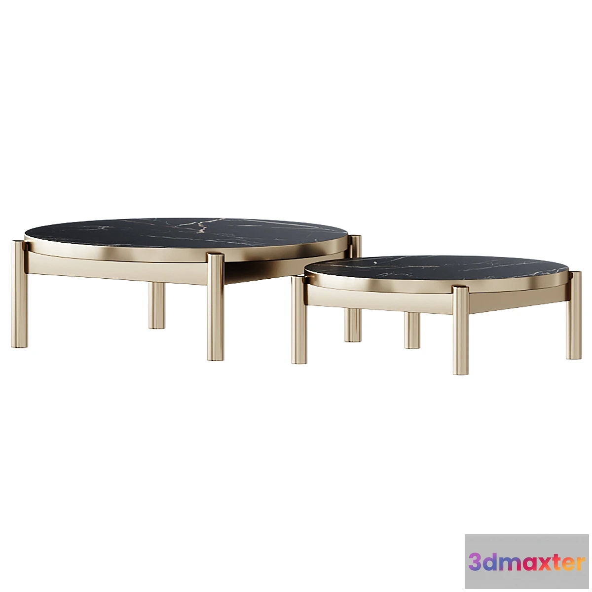 1458014 - Eichholtz COFFEE TABLE QUEST SET OF 2 Coffee table coffee table 3D Max