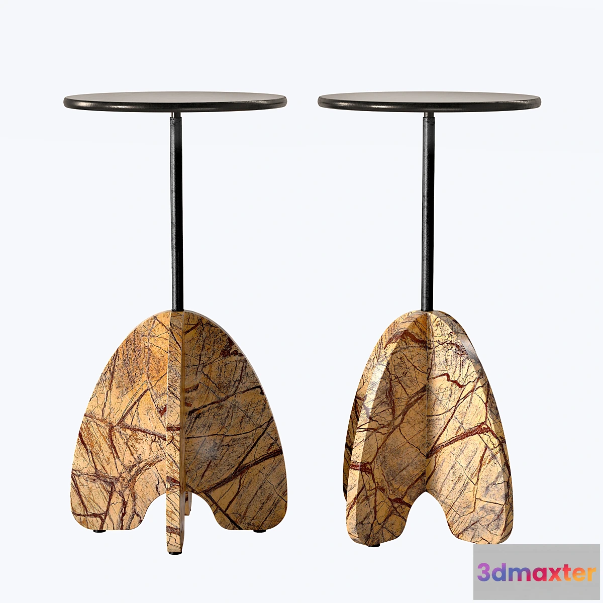 1461500 - CB2 Spazio Brown Marble Side Table 3D Max