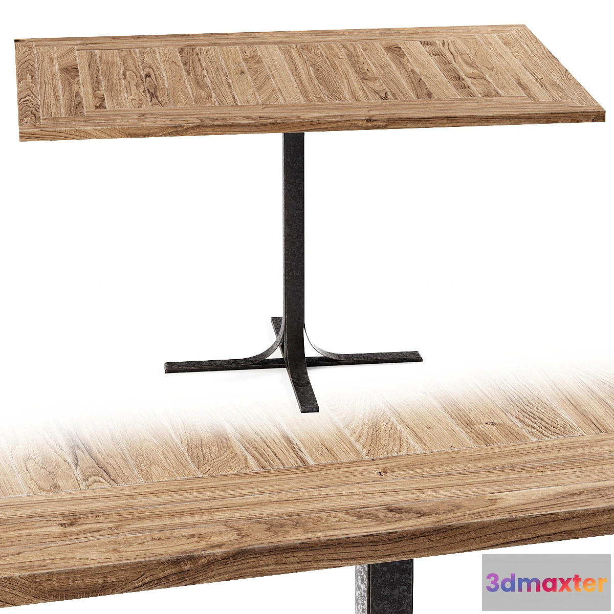 1462028 - Mila square restaurant table M120 _ Rectangular restaurant table 3D Max