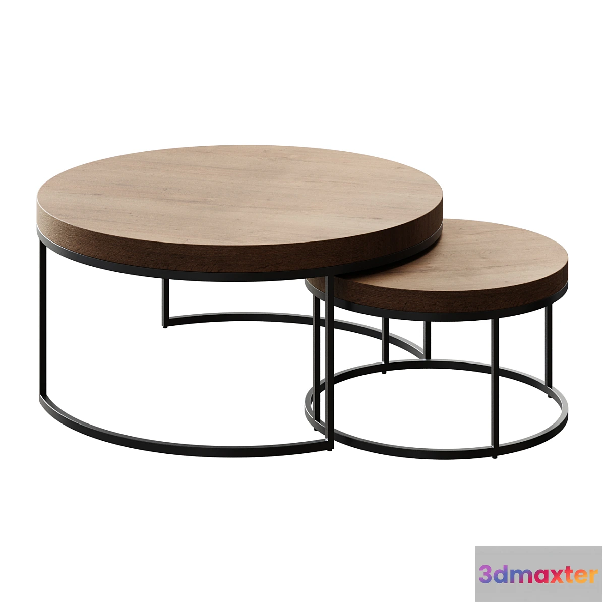 1462338 - Coffee table Malcolm Round Nesting Coffee Tables coffee table 3D Max