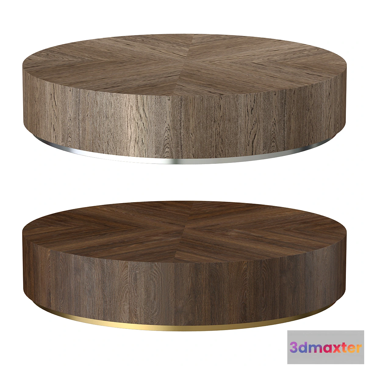 1463870 - RH Modern Machinto round coffee table 3D Max