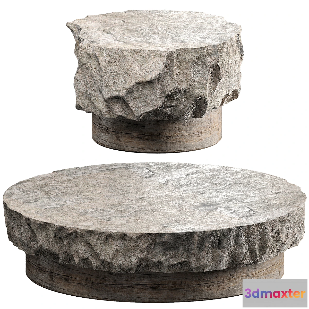 1464262 - set table stone 3D Max