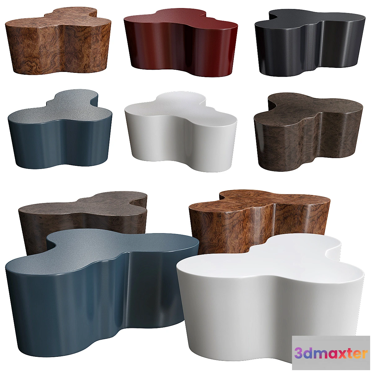 1466378 - Showtime Orgo Cocktail Table By Oggetti Luce 3D Max