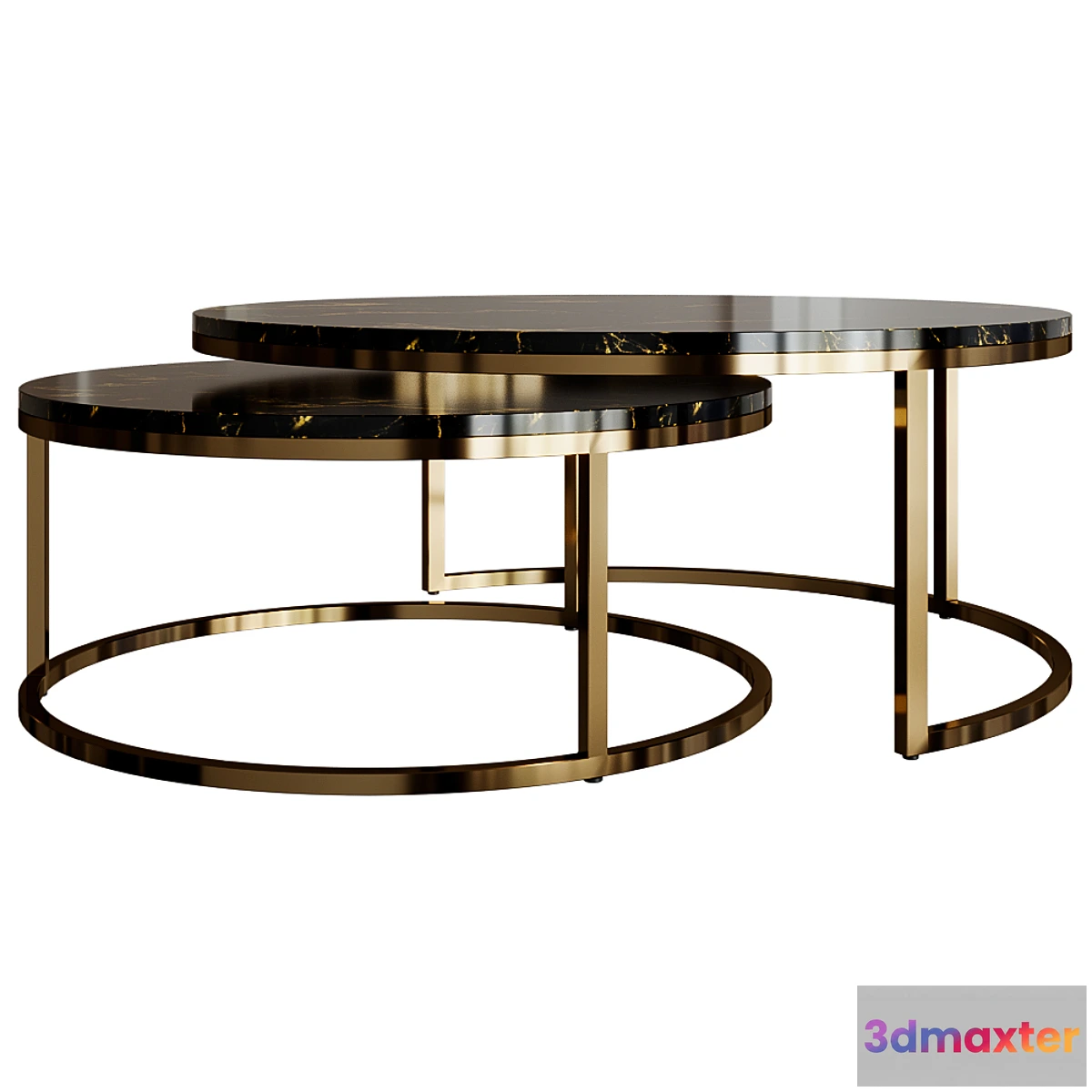 1467142 - Set of two Wire coffee tables 3D Max