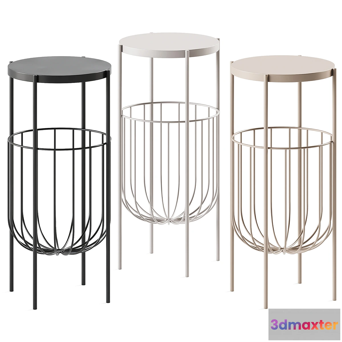 1467436 - Eyrie Console Table Round by Hübsch Interior _ Side table 3D Max