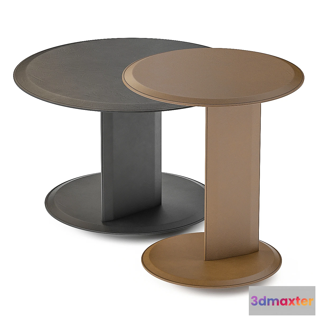 1467812 - Mush Round Coffee tables (Leather) 3D Max