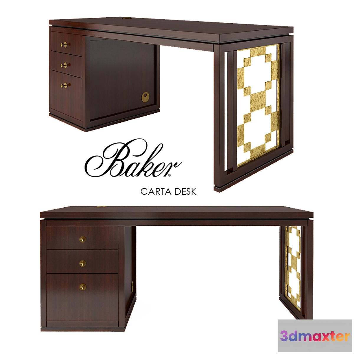 1469108 - Table Baker CARTA DESK 3D Max