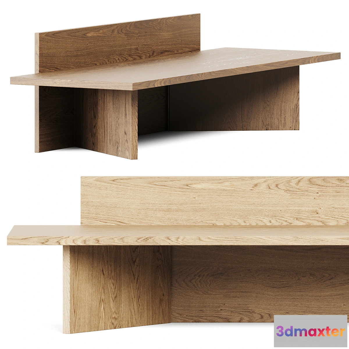 1469198 - Oblique Bench from Ferm Living _ Bench 3D Max