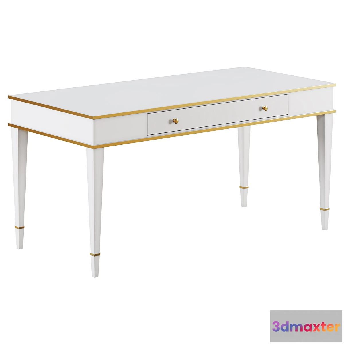 1469382 - Desk Kelly Desk White 3D Max