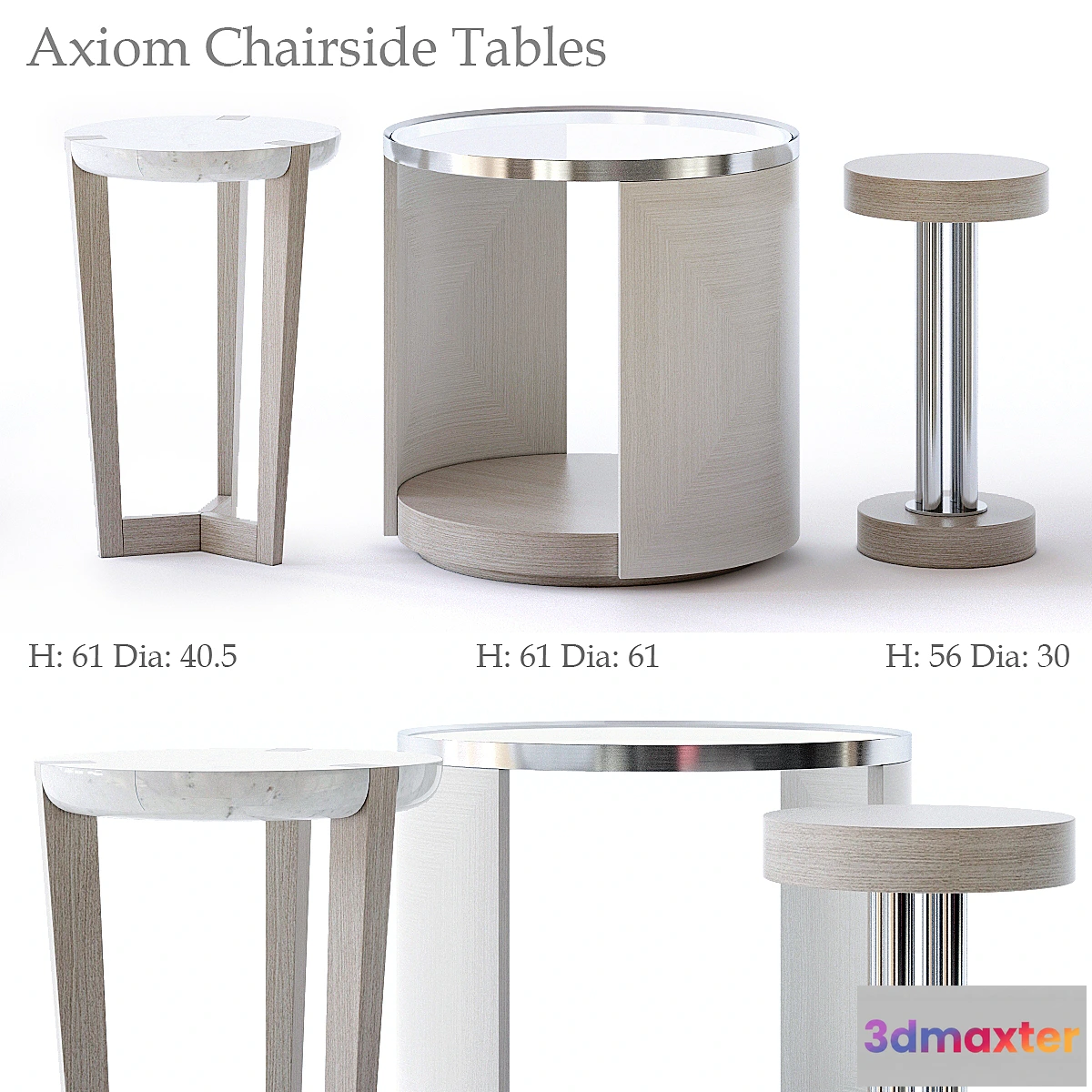 1470130 - Bernhardt Axiom Chairside Table 3D Max