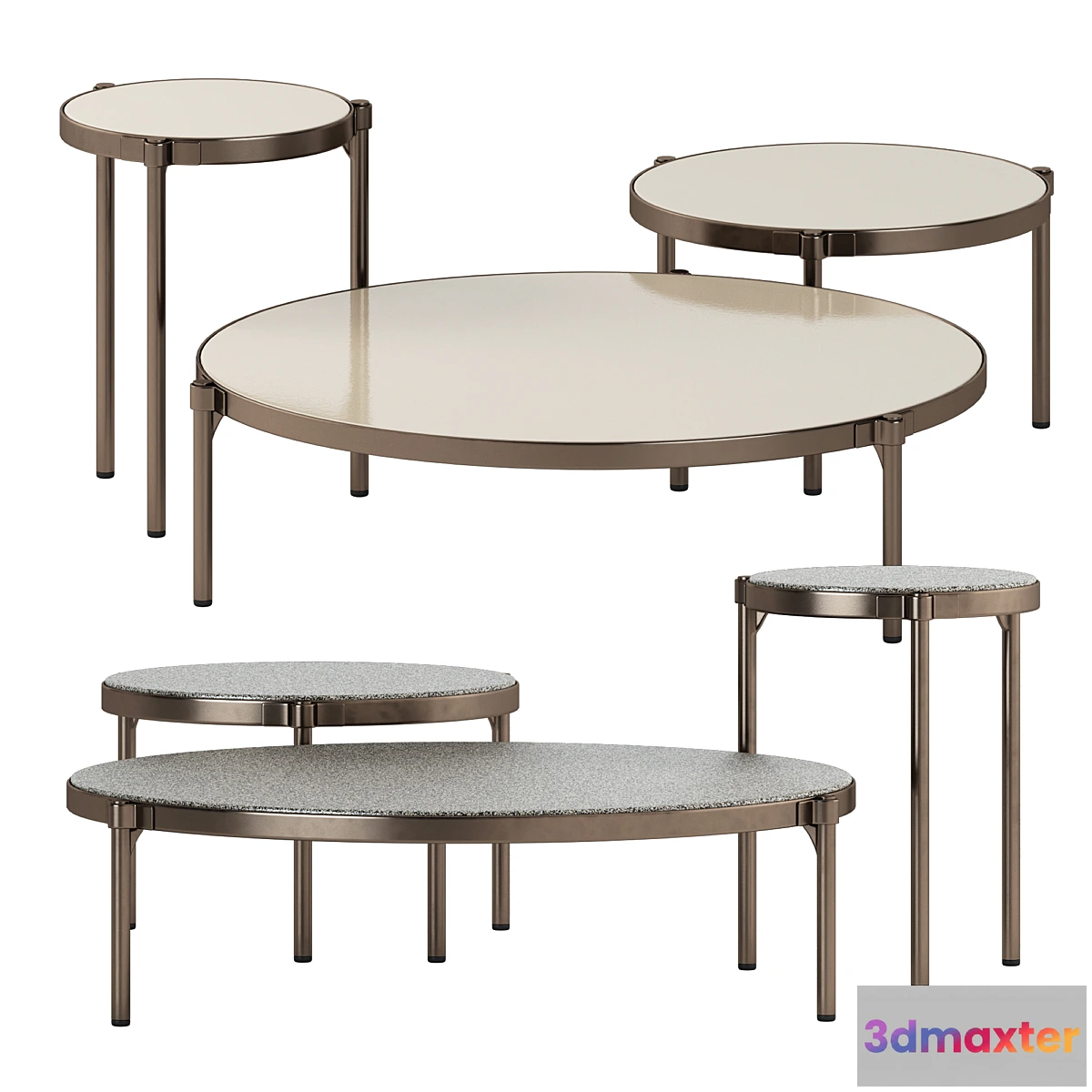 1470142 - Tape Outdoor small tables by Minotti 3D Max