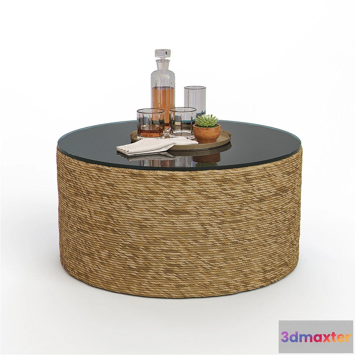 1470458 - HARBOR Coffee Table + SOMERSET Glasses 3D Max