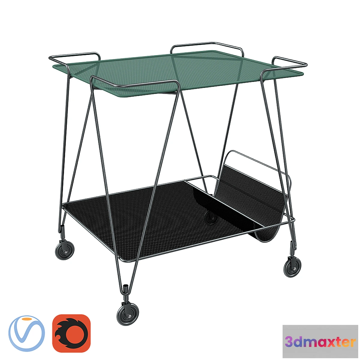 1473070 - Gubi Mategot trolley 3D Max