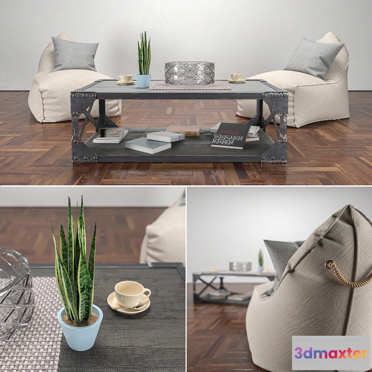 1473100 - Coffee set 3D Max