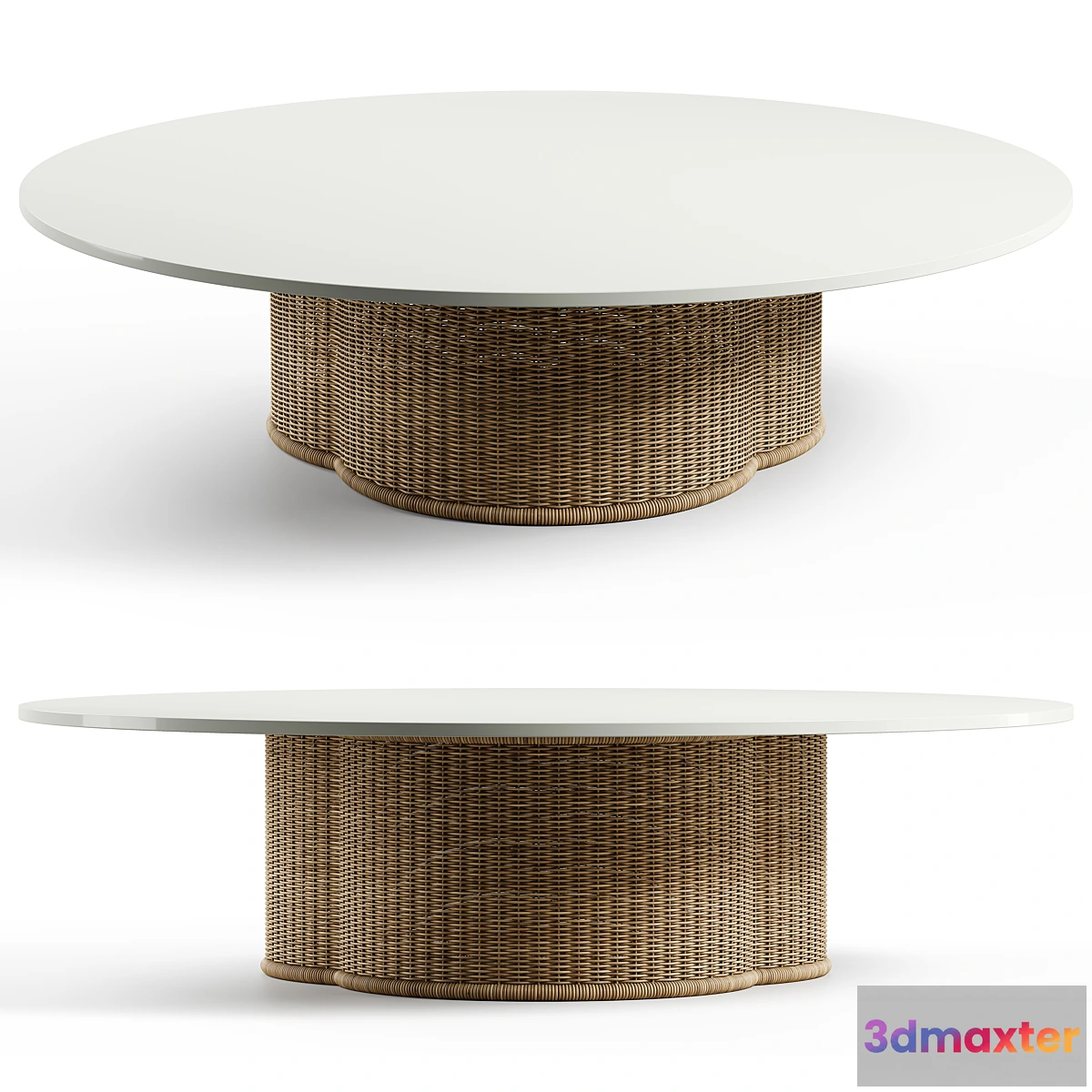 1474354 - Kettal - Vimini Side Table D135 3D Max