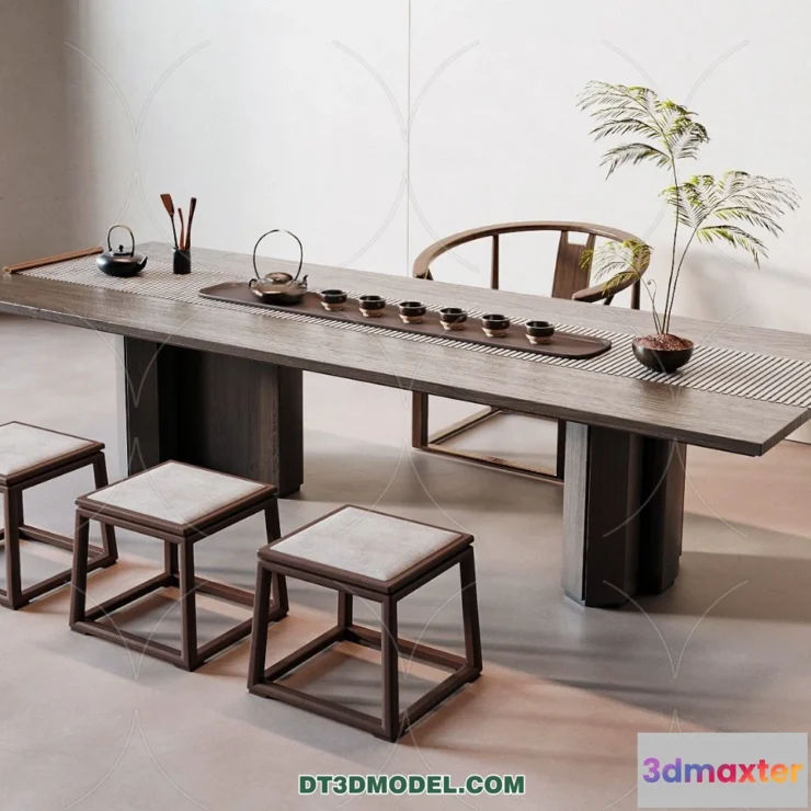 1513988 - Tea Table - 3D Model For Interior Design - 164 3D Max