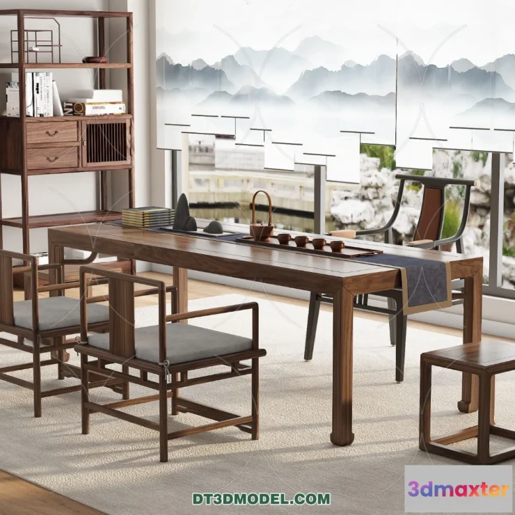 1514006 - Tea Table - 3D Model For Interior Design - 173 3D Max