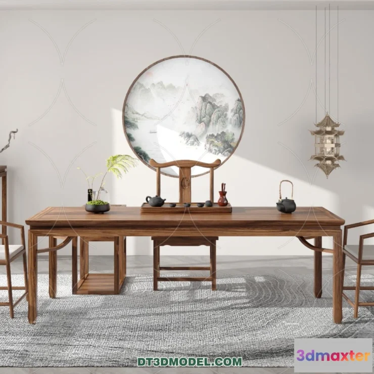 1514020 - Tea Table - 3D Model For Interior Design - 180 3D Max