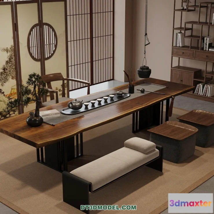 1514066 - Tea Table - 3D Model For Interior Design - 203 3D Max