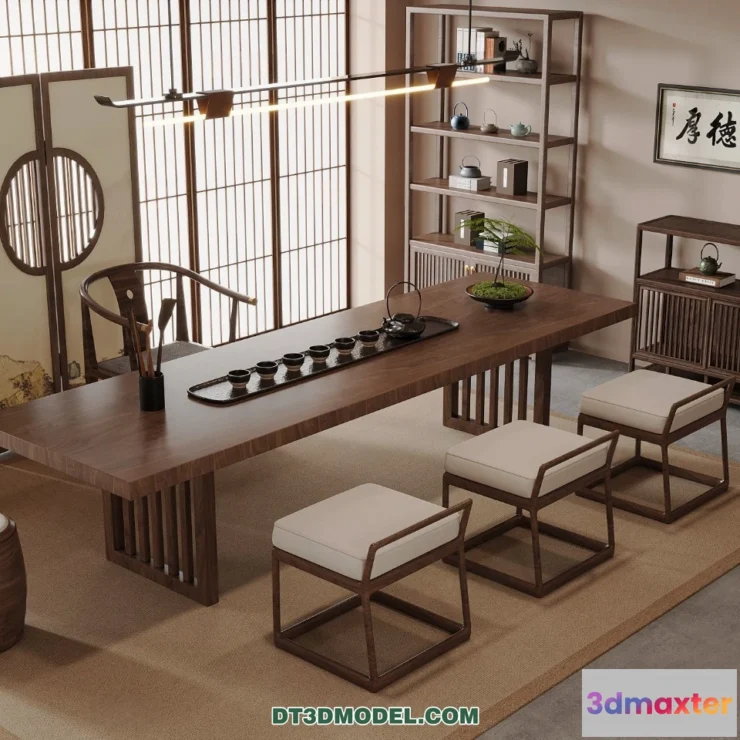 1514078 - Tea Table - 3D Model For Interior Design - 209 3D Max