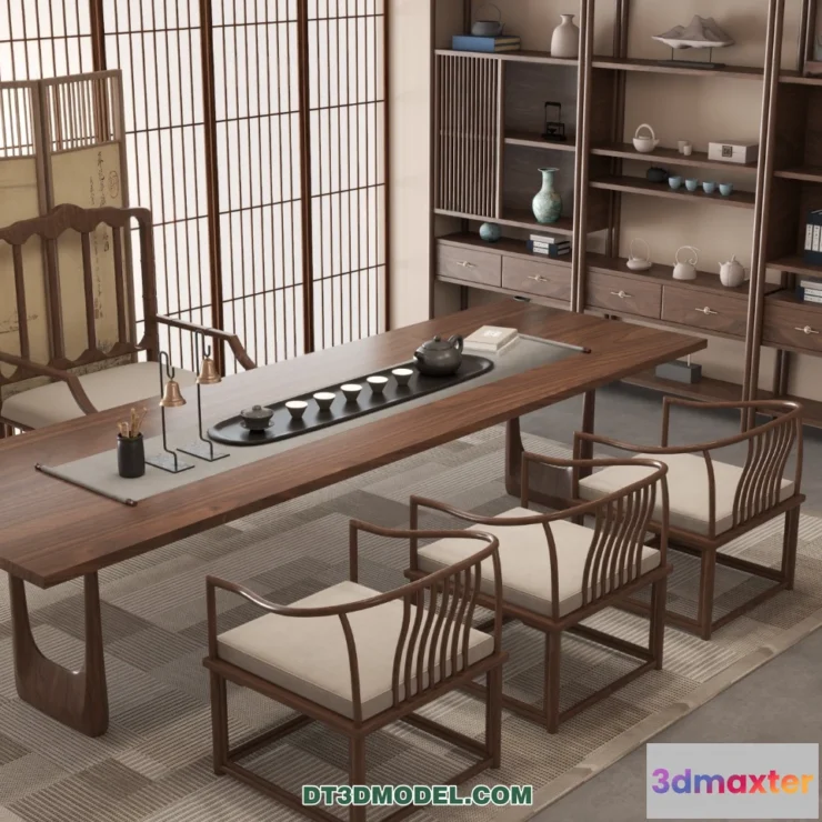 1514094 - Tea Table - 3D Model For Interior Design - 217 3D Max