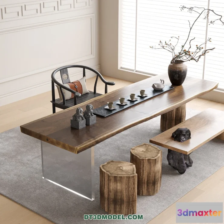 1514102 - Tea Table - 3D Model For Interior Design - 221 3D Max
