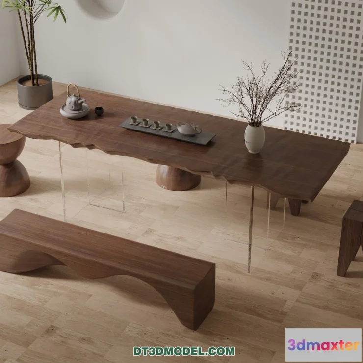 1514110 - Tea Table - 3D Model For Interior Design - 225 3D Max