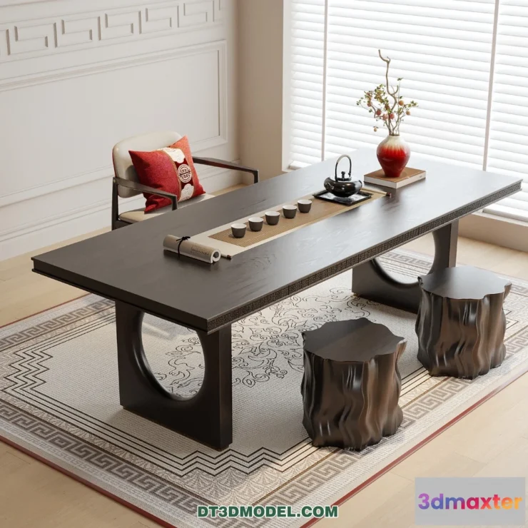 1514124 - Tea Table - 3D Model For Interior Design - 232 3D Max