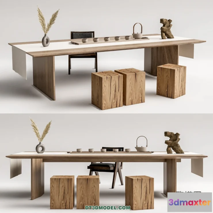 1514136 - Tea Table - 3D Model For Interior Design - 238 3D Max