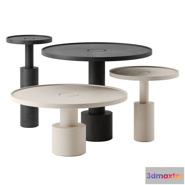 1538632 - Pilar side tables by Baxter 3D Max