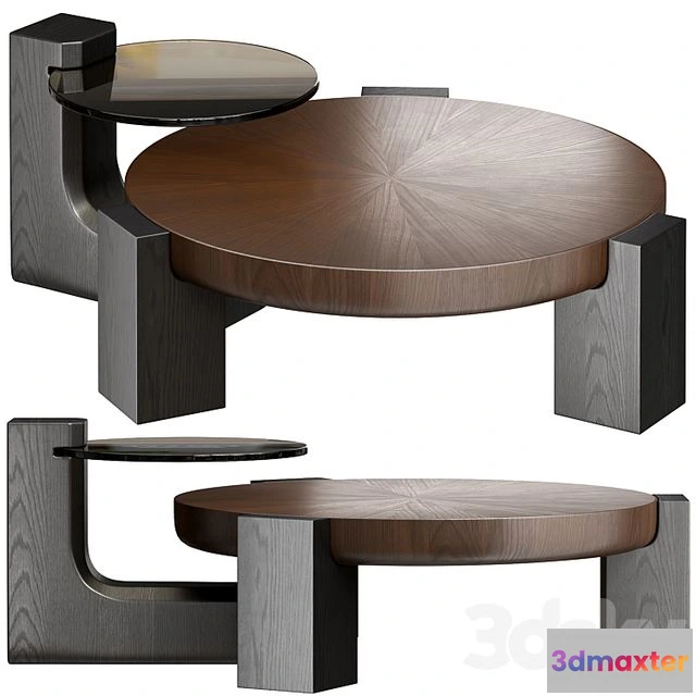 1538816 - Rhuardhi Modern Round Wood Coffee 3D Max