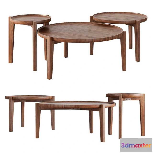 1539407 - Rejuvenation Wade Nesting Coffee Tables 3D Max