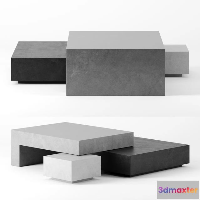 1542887 - JENGA coffee tables set 1 by Baxter 3D Max