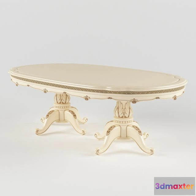 1544247 - Palatial Oval Dining Table 3D Max