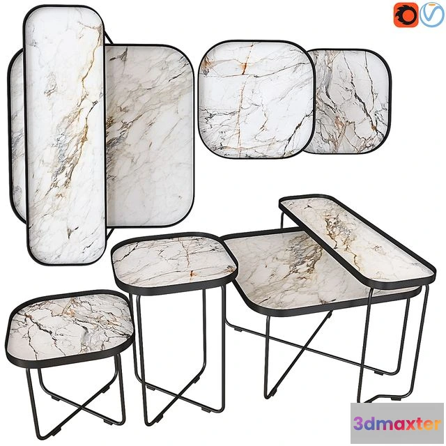 1547085 - Cattelan Italia Benny Keramik Set 04 3D Max