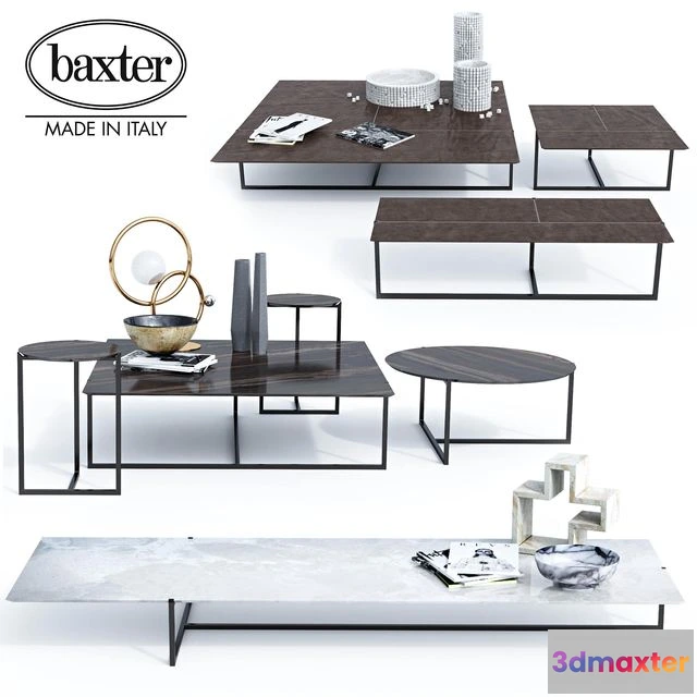 1549763 - Baxter tables Icaro set 3D Max