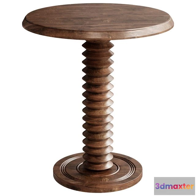 1549991 - French Wood Side Table by Charles Dudouyt 3D Max