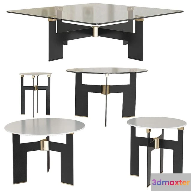 1551253 - ELLIS Minotti coffee tables 3D Max