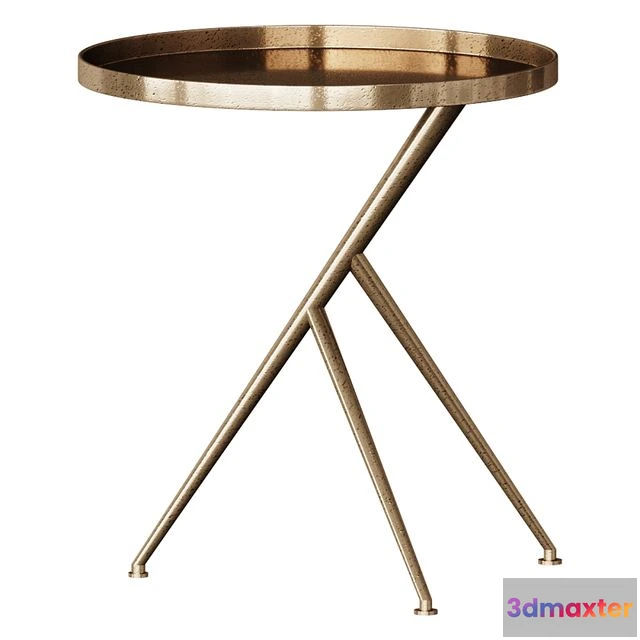 1553109 - Cecilia Rough Brass Accent Table Coffee Table Coffee Table 3D Max