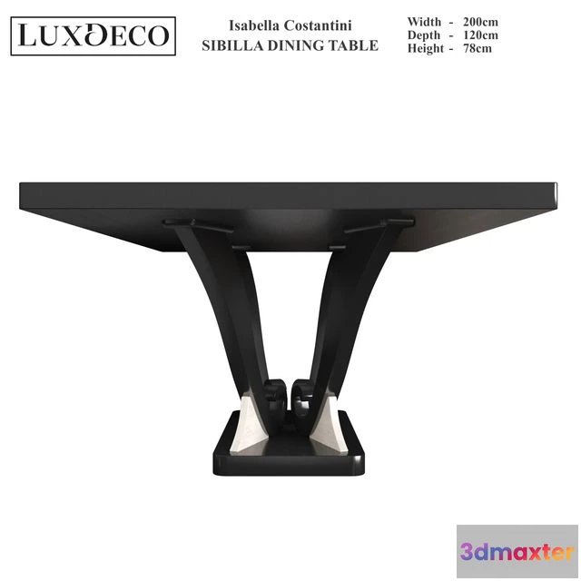 1556369 - Isabella Costantini Sibilla Dining Table 3D Max