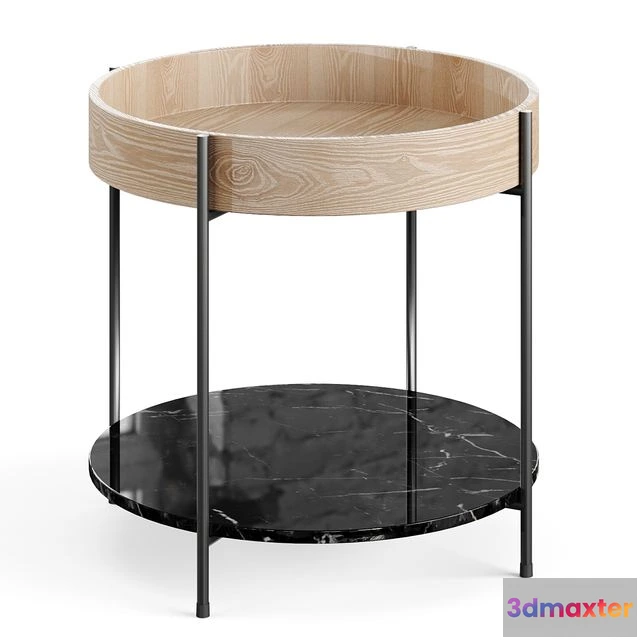 1556947 - Coffee table Space beige-black 3D Max