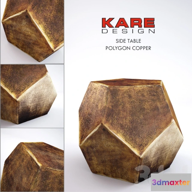 1558401 - Kare Polygon Copper Side Table 3D Max