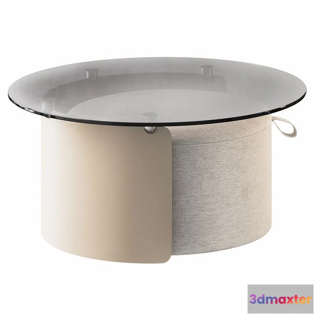 1558951 - Set coffee table and pouf Dogli from LA REDOUTE INTERIEURS 3D Max