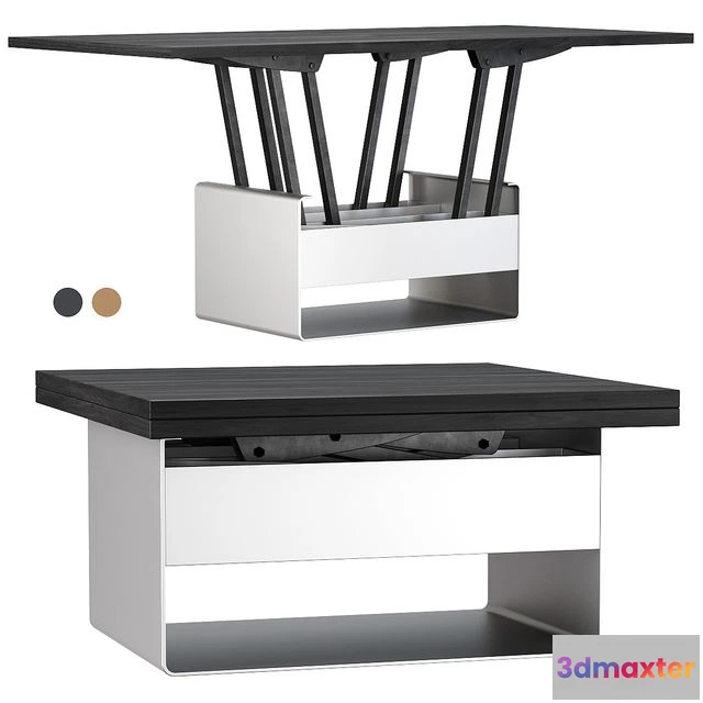 1560683 - Mesa de centro transformable table Sedit Mesita baja WIND Table transformer 3D Max