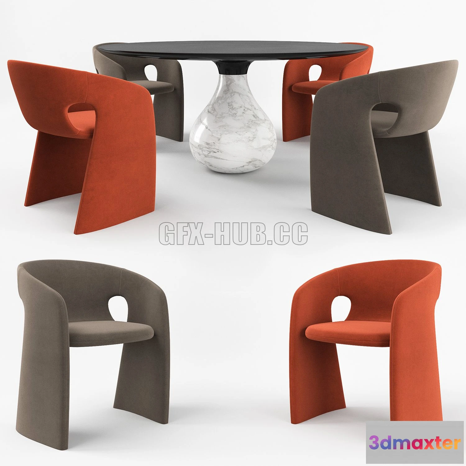 1560954 - Aqua Dining Table 3D Max