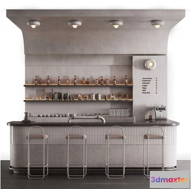 1561263 - Bar counter modern style 3D Max