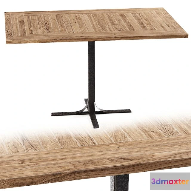 1562247 - Mila square restaurant table M120 Rectangular restaurant table 3D Max