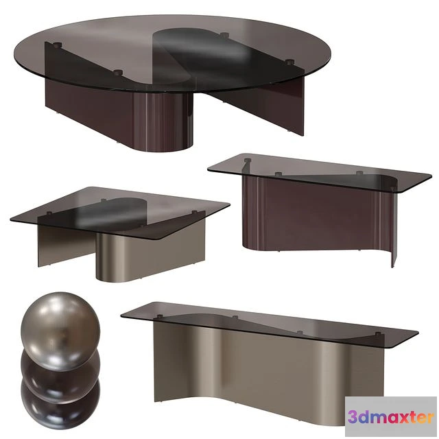 1562317 - Minotti Bender Tables Set 1 3D Max